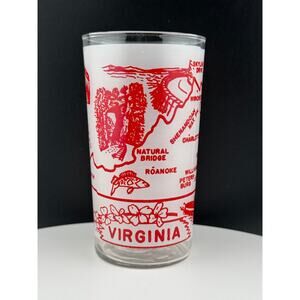 Vintage Virginia State Souvenir Glass